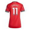 Manchester United Joshua Zirkzee #11 Hjemmedrakt Kvinner 2025-26 Kortermet